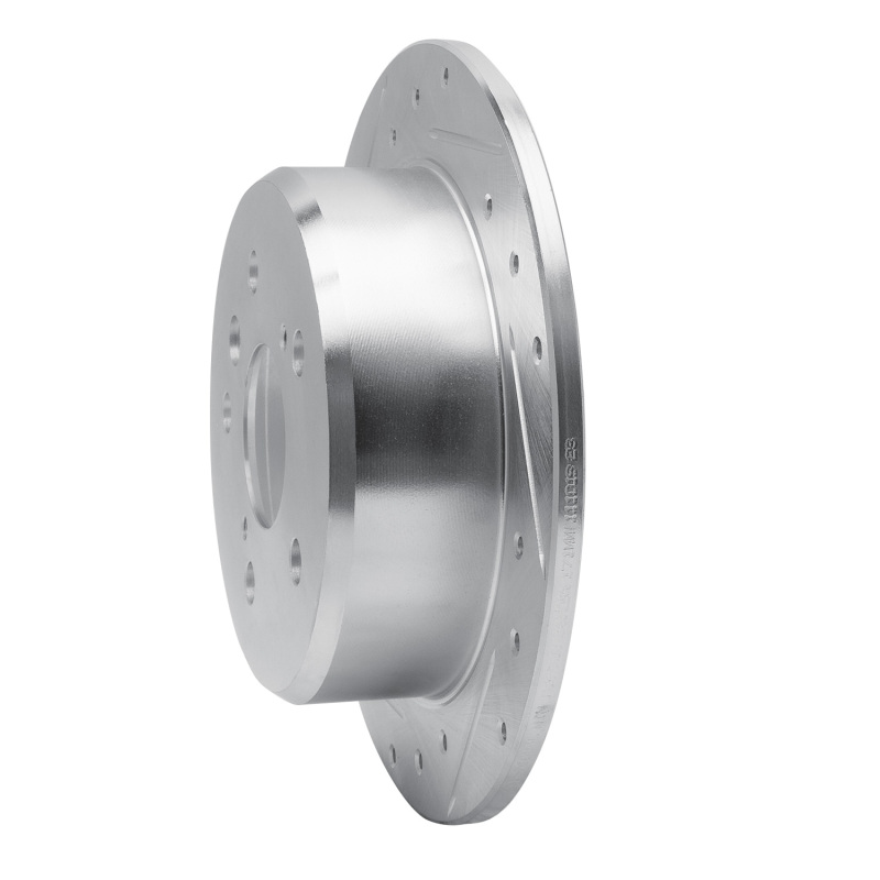 Lexus ES300 Brake Rotor (1) - Rear Left - R1 Concepts - Drilled & Slotted - Silver - `92-`03